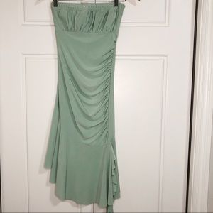 Bsharp Strapless Women Green Design Small Dress